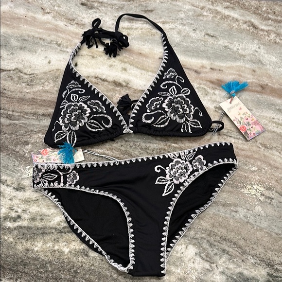 NWT Johnny Was Margaux Bikini Set – Size Small Luxe Boho Swimwear - Picture 4 of 11